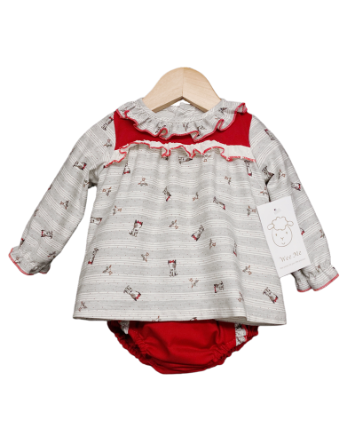 Baby Girl Beige/Red Poppy...