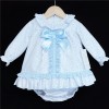 Baby Girls Blue Floral Waffle Dress Set "MYD501B"