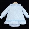 Baby Girls Blue Floral Waffle Dress Set "MYD501B"
