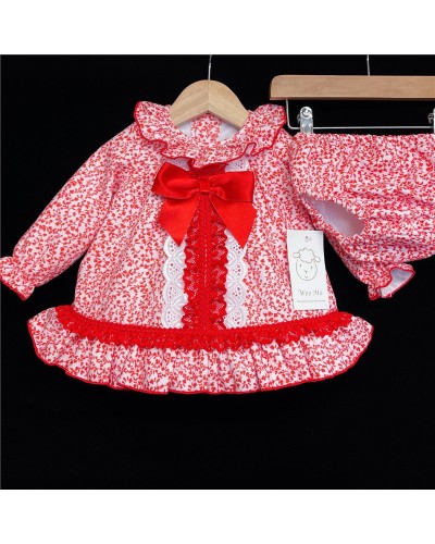 Baby Girls Red Floral...