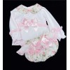 Baby Girls Floral Long Sleeve Romper Set "MYD812"