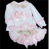 Baby Girls Floral Long Sleeve Romper Set "MYD812"