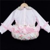 Baby Girls Floral Long Sleeve Romper Set "MYD812"