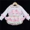 Baby Girls Floral Long Sleeve Romper Set "MYD812"