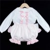 Baby Girls Pink Waffle Shorts Set with Blouse "MYD831P"