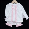 Baby Girls Pink Waffle Shorts Set with Blouse "MYD831P"