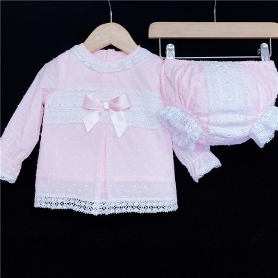 Baby Girls Pink Lacey Outfit "MYD851"