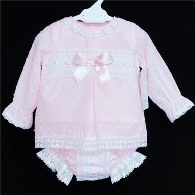 Baby Girls Pink Lacey Outfit "MYD851"