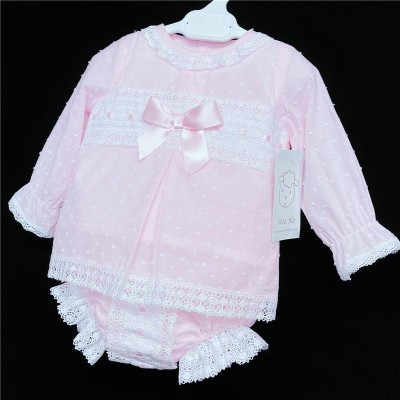 Baby Girls Pink Lacey Outfit "MYD851"