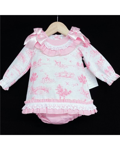 Baby Girls Pink Long Sleeve...