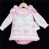 Baby Girls Pink Long Sleeve Dress Set "MYD870"