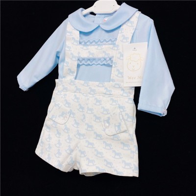 Baby Boys Blue Rocking Horse Outfit "MYD211"