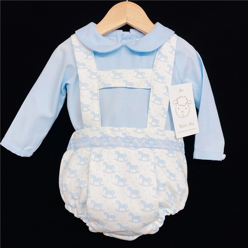 Baby Boys Blue Rocking Horse Outfit "MYD212"