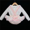 Baby Girls Pale Pink Spotty Romper Set "MYD202P"