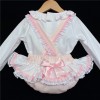 Baby Girls Pale Pink Spotty Romper Set "MYD202P"