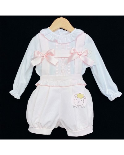 Baby Girls Pink Waffle...