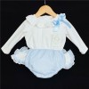Baby Girls Blue Jam Pants Set with Blouse "MYD200B"
