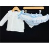 Baby Girls Blue Jam Pants Set with Blouse "MYD200B"