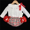 Baby Girls Red Checked Jam Pants Set "MYD200R"