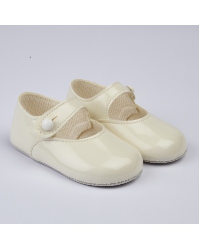 Baby Girls Patent Pram...