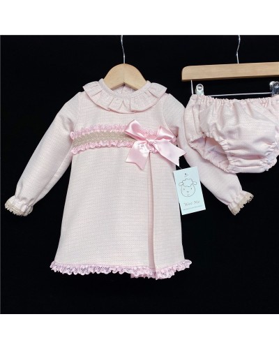 Baby Girls Pink Tweed A...