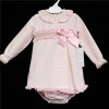 Baby Girls Pink Tweed A Line Dress Set "MYD205"