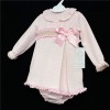 Baby Girls Pink Tweed A Line Dress Set "MYD205"