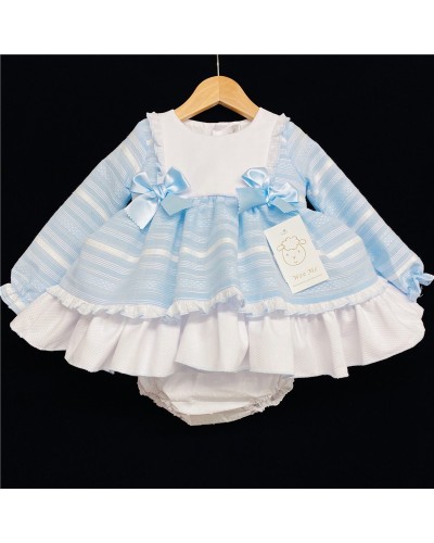 Baby Girls Light Blue Puff...