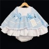 Baby Girls Light Blue Puff Dress Set "MYD237"