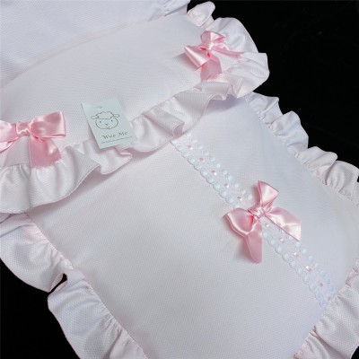 Baby Girl Pink Waffle Pram Sets "PS01P"