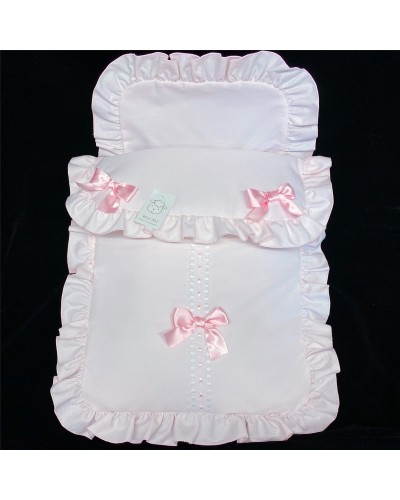 Baby Girl Pink Waffle Pram...