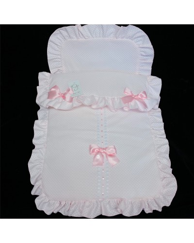 Baby Girl Pink Waffle Pram...