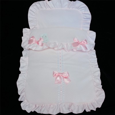 Baby Girl Pink Waffle Pram Sets "PS02P"