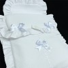 Baby Girl White Waffle Pram Sets "PS02W"