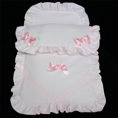 Baby Girl Pink Waffle Pram Sets "PS03"