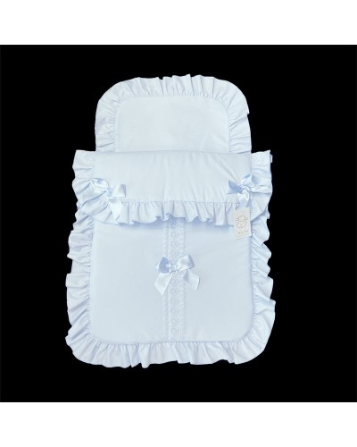 Baby Boys Blue Waffle Pram...