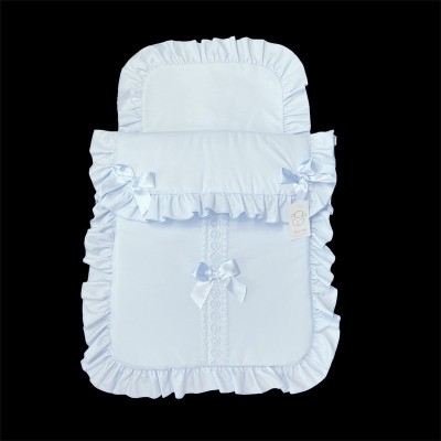 Baby Boys Blue Waffle Pram Sets "PS04"