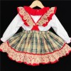 Baby Girl Tartan Pinafore Set "2161 Beige"