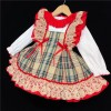 Baby Girl Tartan Pinafore Set "2161 Beige"