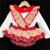 Baby Girls Tartan Romper Set "2165 Red"