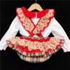 Baby Girls Tartan Romper Set "2165 Beige"