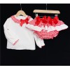 Baby Girls Gingham Skirts Set "MYD823 Red"