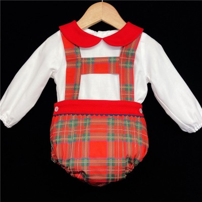 Baby Boys Tartan Outfit "MYD825 Red"