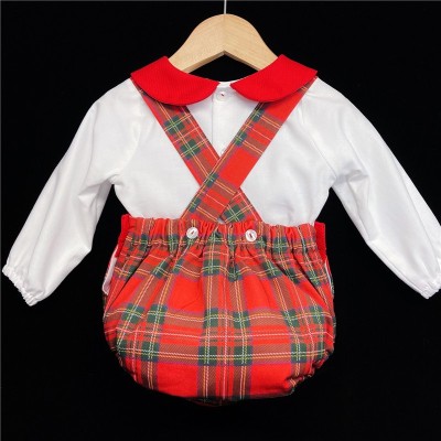 Baby Boys Tartan Outfit "MYD825 Red"