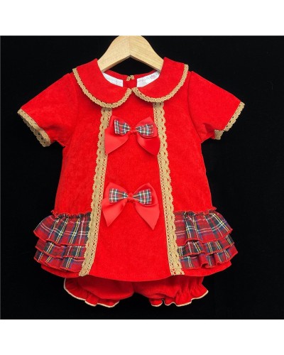 Baby Girls A Line Velvet...
