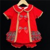 Baby Girls A Line Velvet Tartan Dress "2162"