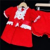 Baby Girl A Line Velvet Dress Set "2164"