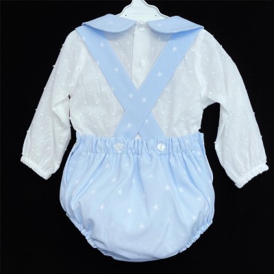 Baby Boys Blue Star Shorts Set "LM157"