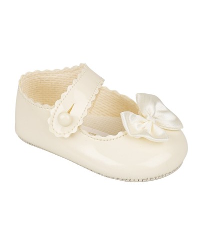 Baby Girls Pram Shoes with...