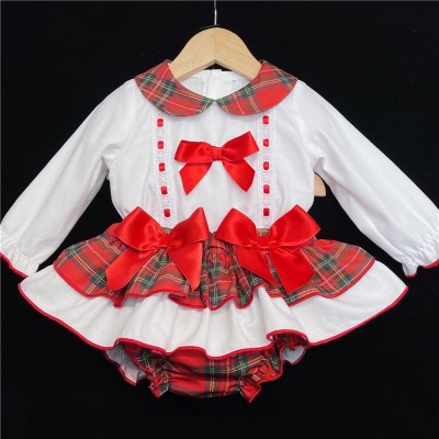 Baby Girls Tartan Skirt Set "MYD824"